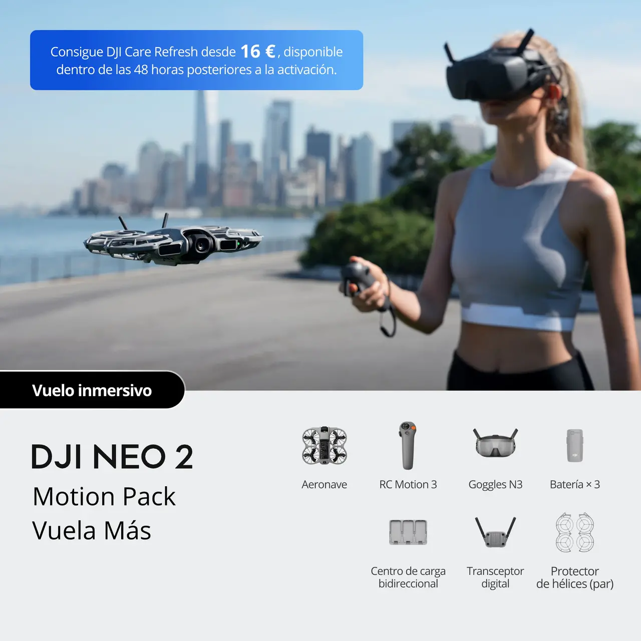 DJI NEO 2 Pack Motion Vuela Más